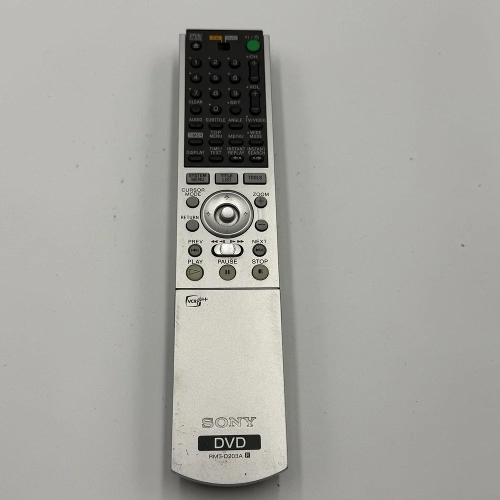 Sony DVD Remote Control RMT-D203A OEM‎ Original Silver Untested